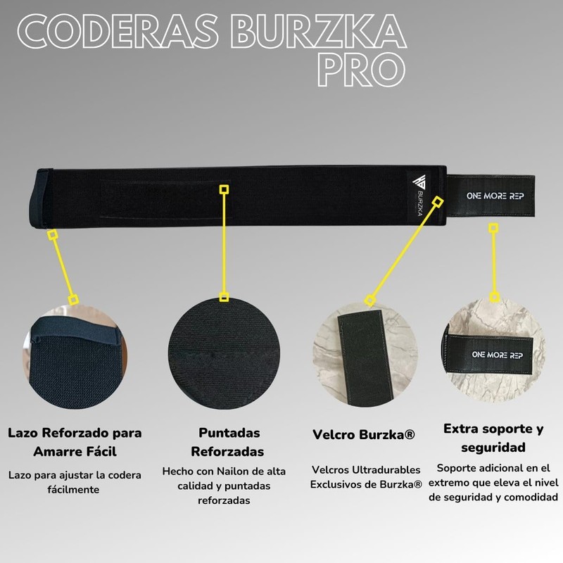 Burzka Par Coderas Venda Elástica Premium Gym Crossfit Levantamiento de