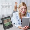 Indoor Temperature Humidity Gauge Clock Large Screen Electronic Digital Display