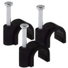 SeKi 7 mm Nail Clamp Pack of 100 Black Cable