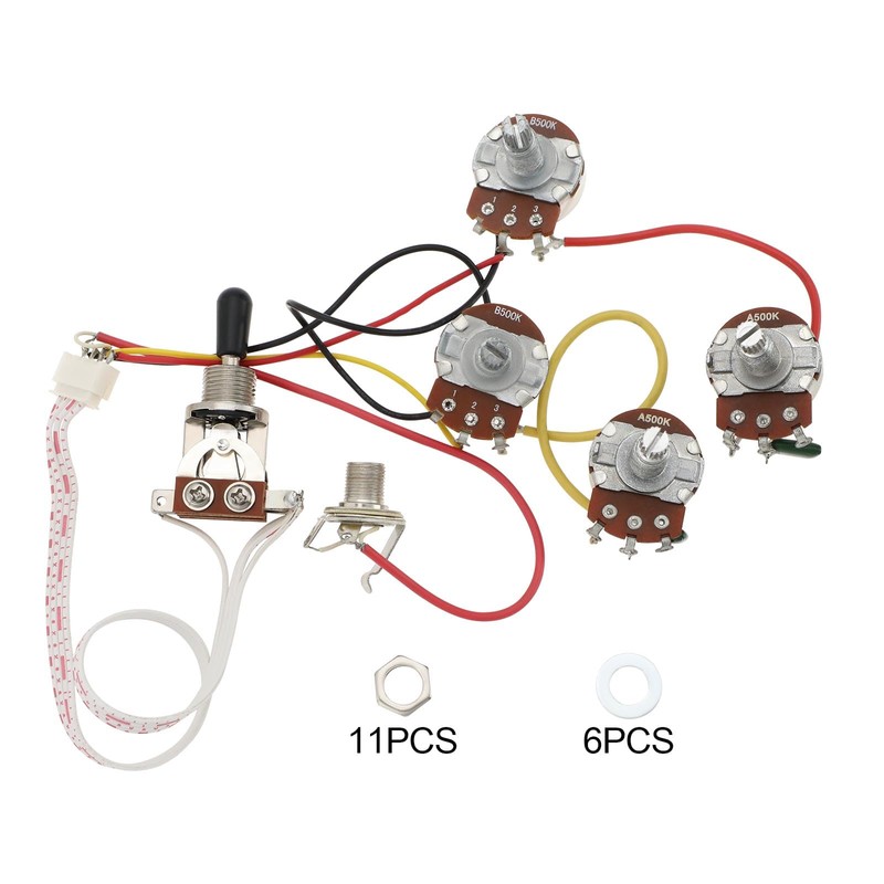 Be In Your Mind Humbucker Solderless Guitar Pre-Wiring Harness Kit