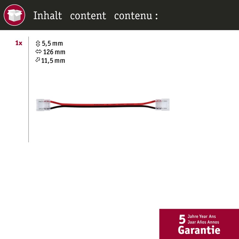 Paulmann 78460 Pro LED Strip Connector Single Colour Flex 0.1