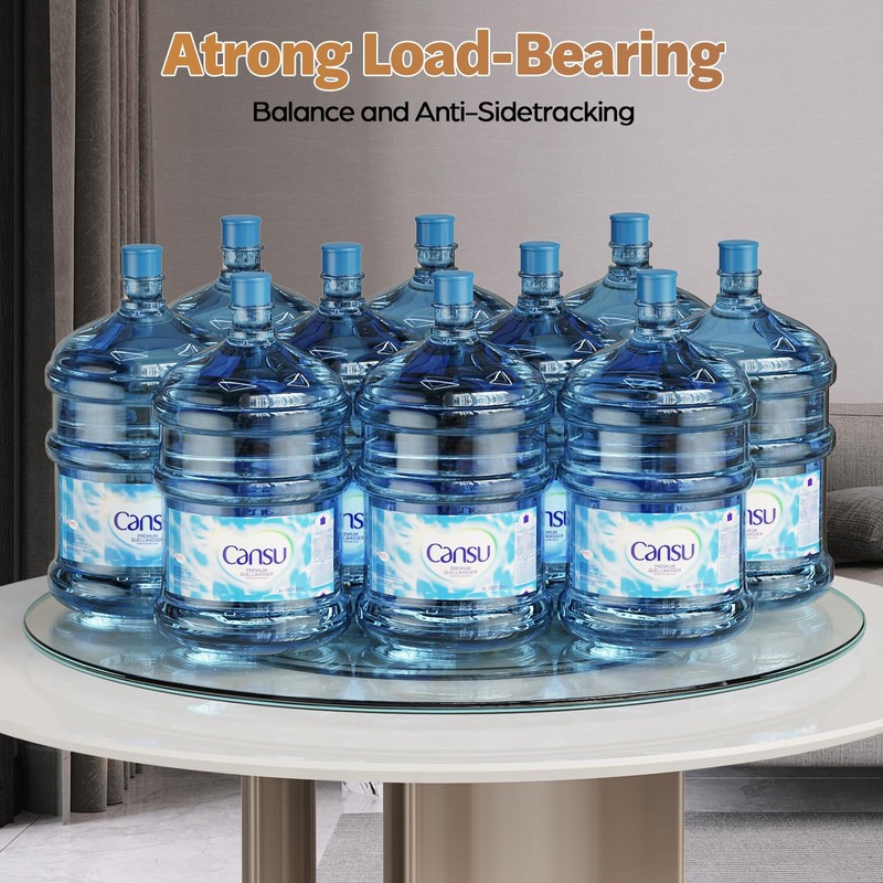 27" Glass Lazy Susan for Dining Table - Tempered Glass