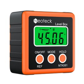 Neoteck Neoteck Digitaler LCD Winkelmesser Neigungsmesser Inklinometer Wasserdicht Bevel Box Winkelmessger?t Wasserwaage - Orange