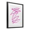 Stupell Industries Minimalist Pink Fish Black Framed Print Under Glass