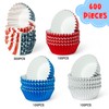 COcnny America Mini Cupcake Liners - 600pcs 4th of July