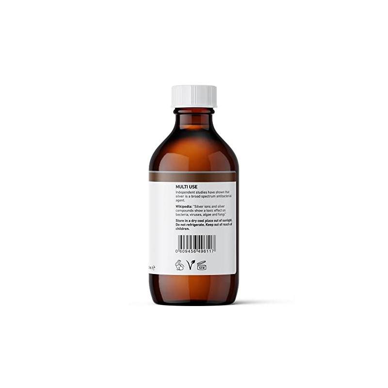 Nature's Greatest Secret Premium Quality Antibacterial 10ppm Colloidal Silver Bottle