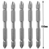 Bestgle 5 Pieces 100 mm Double Head Long Phillips Screwdriver