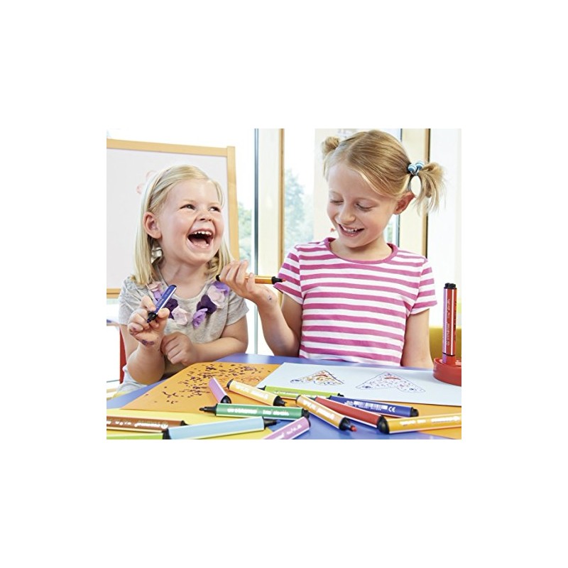 STABILO Scribbi Spring Loaded Fibre Tip Nib Marker - Brown