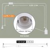 DiCUNO Hanging Lantern Extension Cord Cable, E26 Pendant Light Socket