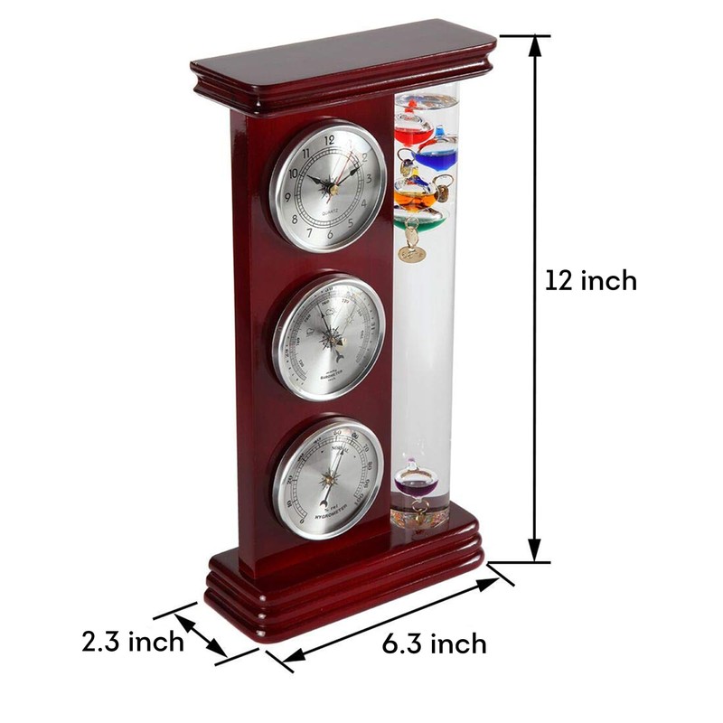 Lily's Home Analog Weather Station, with Galileo Thermometer, a Precision