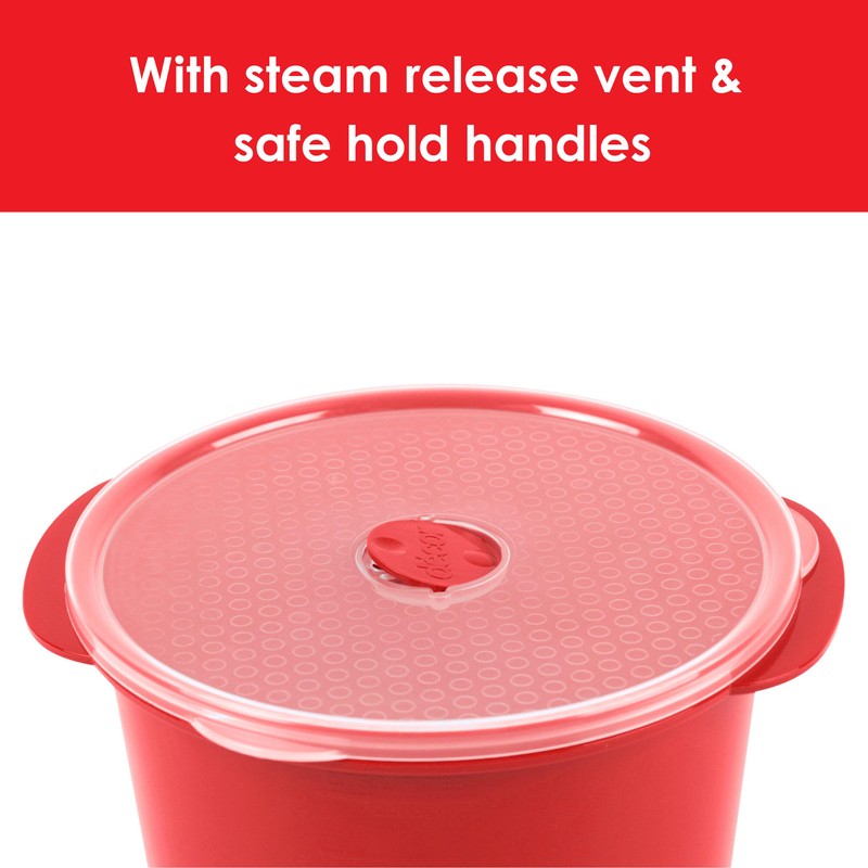 Décor Microsafe Large Round Food Container | Steam Release Vent