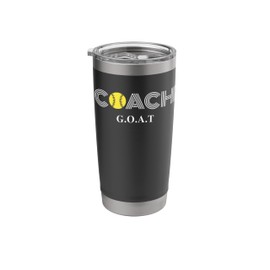 Softball Coach G.O.A.T Greatest Of All Time Coaches Gift Stainless Steel Insulated Tumbler