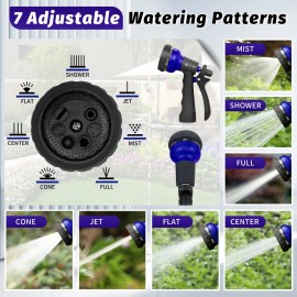 AUTOMAN Garden Hose Nozzle, 2 Pack Water Sprayer Nozzle with 7 Adjustable Wat...