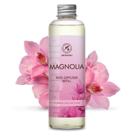 Reed Diffuser Refill Magnolia 6.8Fl Oz - Aroma Refill for Reed Diffuser - Home Fragrance Diffuser - Air Freshener - Aromatherapy - Floral Fragrance - Air Diffuser