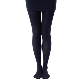 Fukusuke 710-1001 Women's Solid Color Tights, 1 Pair Set, Stretch Energy Use, Fukusuke, Black