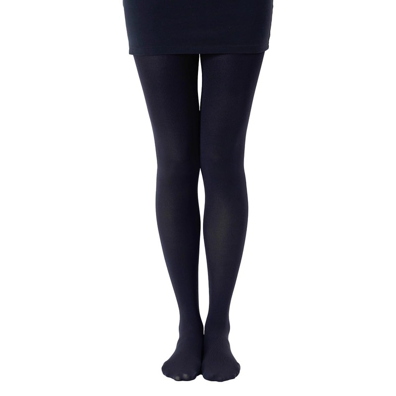 Fukusuke 710-1001 Women's Solid Color Tights, 1 Pair Set, Stretch