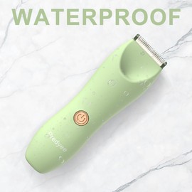 Bikini Trimmer for Women, Body Hair Trimmer for Sensitive Skin, Electric Groomer for Legs, Underarms and Groin, IPX7 Waterproof, USB-C Rechargeable with LED Light and Travel Lock, 120 Min Runtime