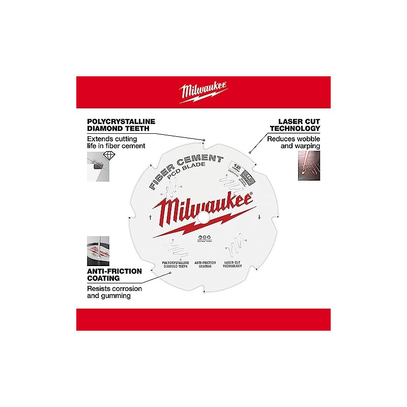 Milwaukee Accessory 48-40-7020 12" 8T PCD Blade