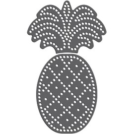 Rhinestone Genie Pineapple 8" Magnetic Rhinestone Template, Black