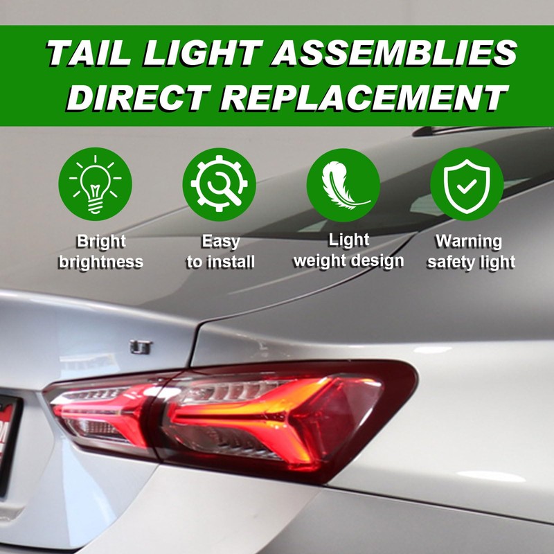 Lochnchn LED Tail Lights Compatible with Chevy Malibu 2019 2020