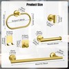 Bathroom Hardware Set, 7 Pcs Bathroom Towel Rack Stainless Steel