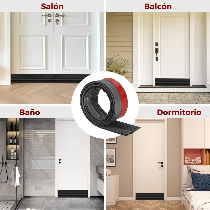 2PCS Guardapolvo y Protector para Puerta, Polvo del Sello Inferior