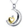 Celestial Charm Necklace with Moon and Star Pendant