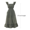 Vibsion Vintage Ruffle Apron for Women Colonial Pioneer Pinafore Apron