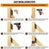 WOCEPU 32.5°Stair Angle Stainless Steel Deck Railing Brackets Connectors for