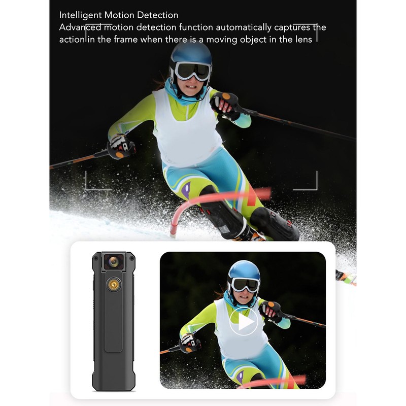 Back Clip Camera WIFI 1200mAh 1080P Motion Detection Night Vision