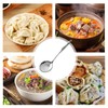 Stainless Steel Slotted Spoon, Straining Spoon with Oval Handle, Comfort