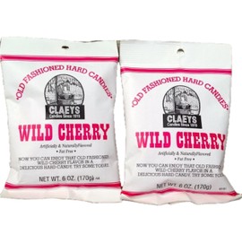 Claeys Wild Cherry Flavored Old Fashioned Hard Candy - (2 X 6oz Bags)