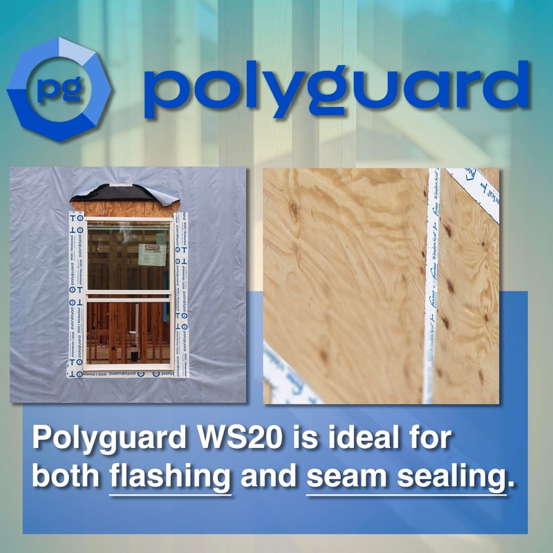POLYGUARD WindowSeal Window and Door Flashing Tape, 9 in x