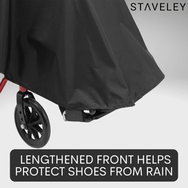 Staveley Wheelchair Cape Poncho Waterproof | Lightweight Adult Mobility Rain Cape | Protection for Wheelchair & Electric Wheelchair Users