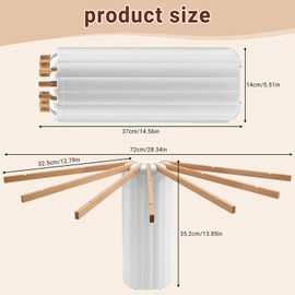 Essenhome Aluminum Space-Efficient Wall Mounted Drying Rack, Nail-Free Setup, Modern Alloy Construction with 7 Adjustable Arms for Laundry and Towels - Perfect for Bathroom, Bedroom, RV, & Balcony