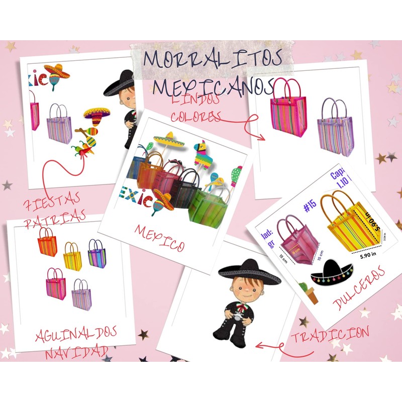 10 Bolsas de plastico para dulceros plegables lavables reutilizables bolsitas