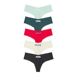 5-Pack No-Show Thong Panties