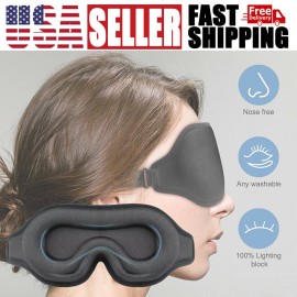 Unbranded 3D Travel Sleeping Eye Mask Soft Padded Shade Cover Rest Relax Blindfold