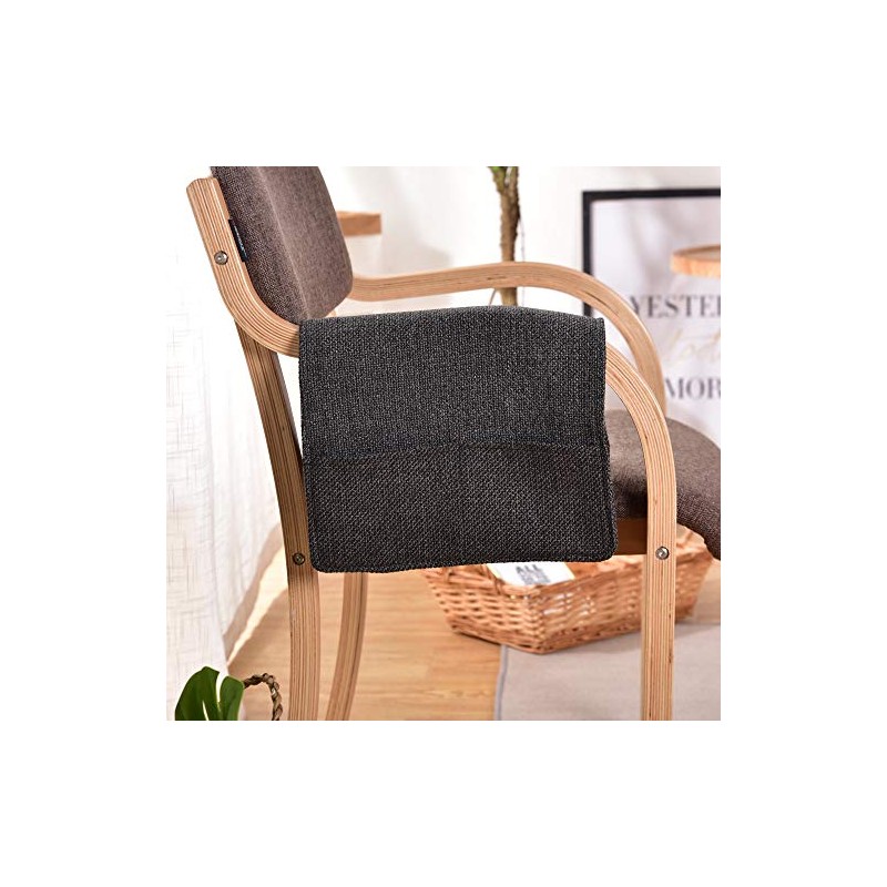 JINTN Linen Sofa Armrest Organiser - Armrest Caddy Pocket Organizer