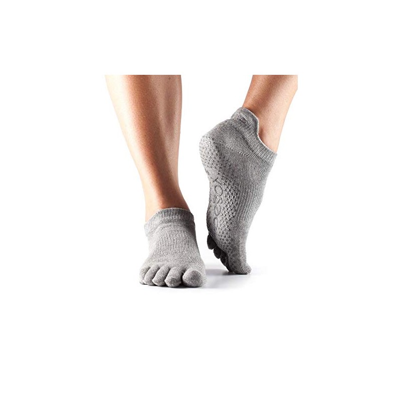 Grip Full Toe Low Rise Heather Grey Small