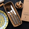 Filet Collection French Bistro Cutlery Set, NERON Taupe, Taupe, Taupe,