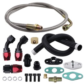 GT4088R Turbocharger Oil Feed and Drain Return Line Kit for T3 T4 GT35 T70 T66 T61 T60 T04E T04 GT32 GT40 GT42 GT4049R GT42R/RS GT4294R GT4202R