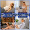 Inflatable Leg Elevation Wedge Pillow for Sleeping, Post Surgery Recovery,
