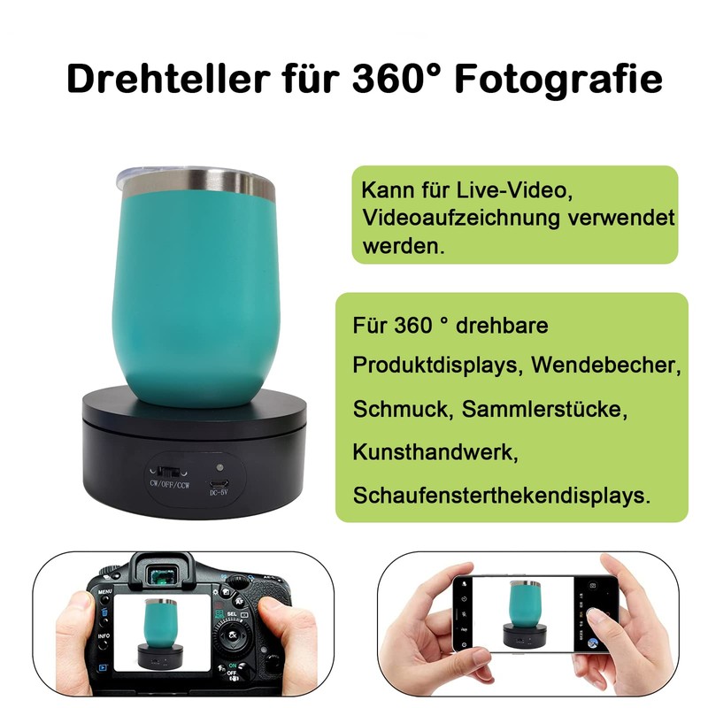 YVVV Electric Rotating Turntable,rotating display stand for Video Shooting,Display Jewelry,Anime