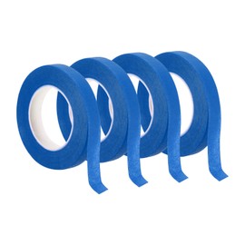 PATIKIL 30 Yard Floral Tapes, 4 Roll Florist Tape Crepe Paper Flowers Bouquets Tapes Waterproof for Flower Stem Wrapping, Blue (27 Meters)