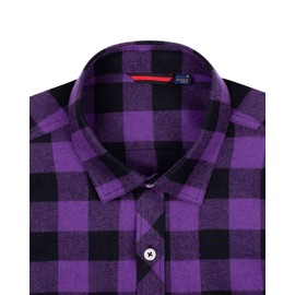 Alimens & Gentle Men's Button Down Regular Fit Long Sleeve Plaid Flannel Casual Shirts