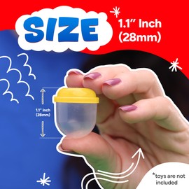 Entervending Capsule Vending Machine Translucent Acorn Capsules Empty 30 pcs 1.1 inch - Gumball Machine Capsules Refill Bulk Party Favors - Easter Basket Stuffers - DIY Craft Supplies