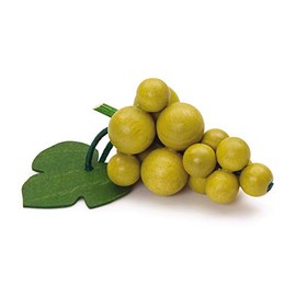 Erzi 8.4 x 5 x 5 cm Pretend Play Wooden Grocery Shop Merchandize Bunch of Grapes (Green)