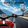 Motorcycle Mirrors for Handlebars - 5" Large 7/8" CNC Bar
