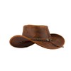 Black Jungle Aramac Leather Cowboy Hat Australia Hat, ochre